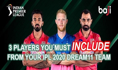 3 players you must include in your IPL 2020 Dream11 team for Kings XI Punjab (KXIP) vs Rajasthan Royals (RR)