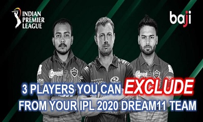 3 players you can exclude from your IPL 2020 Dream11 team for Mumbai Indians (MI) vs Delhi Capitals (DC)