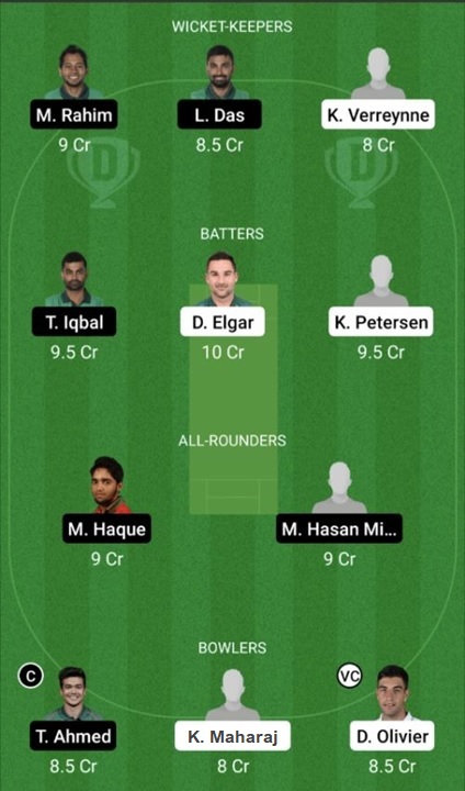 দক্ষিণ আফ্রিকা বনাম বাংলাদেশ ১ম টেস্ট Dream 11