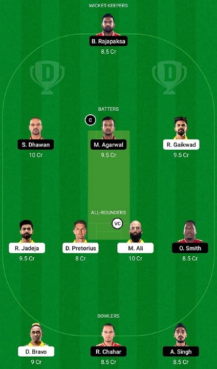 IPL 2022 Match 11 CSK vs PBKS dream11