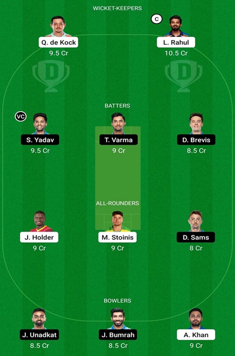 IPL 2022 Prediction এলএসজি বনাম এমআই - Dream 11