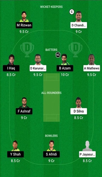 শ্রীলঙ্কা বনাম পাকিস্তান 1st Test Prediction - Dream 11