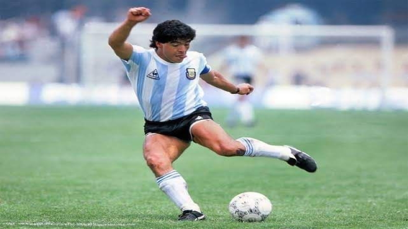 The 'hand of god' jersey of Maradona in Qatar World Cup