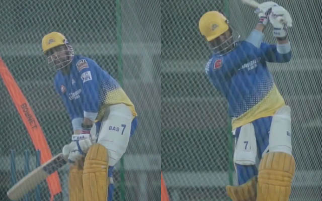 IPL 2023: ‘Nonchalant’ MS Dhoni practices ‘no-look six’ during net session