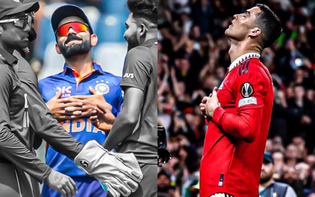 IND vs AUS: Virat Kohli celebrates Mohammad Siraj's wicket in Cristiano Ronaldo's style