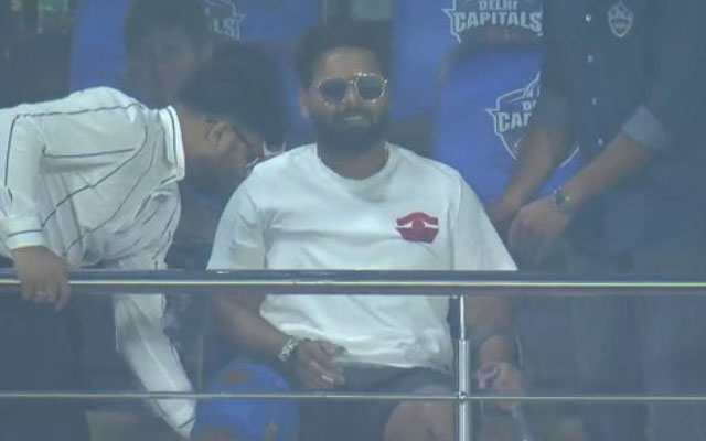 IPL 2023: Visuals of Rishabh Pant with crutches from Delhi Capitals' first home game steal limelight