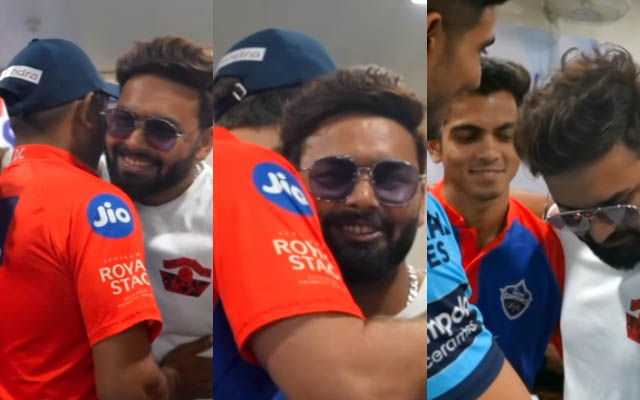 IPL 2023: Rishabh Pant visits Delhi Capitals' dressing room; meets Ricky Ponting, Shubman Gill among others