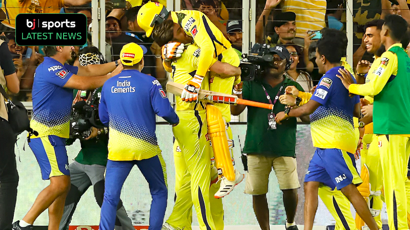 Ipl 2023 Final Ms Dhoni Lifts Ravindra Jadeja In Emotional Scenes Post Csks Historic Victory 7500