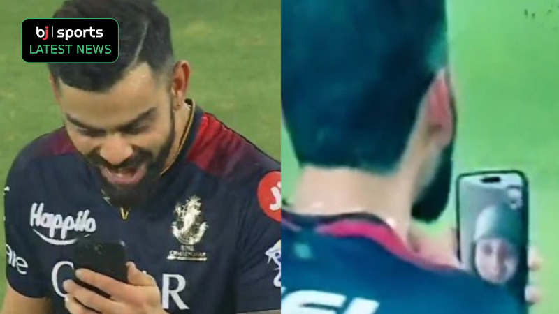 ﻿ IPL 2023: Centurion Virat Kohli gets on video call with wife Anushka Sharma after RCB's win against SRH