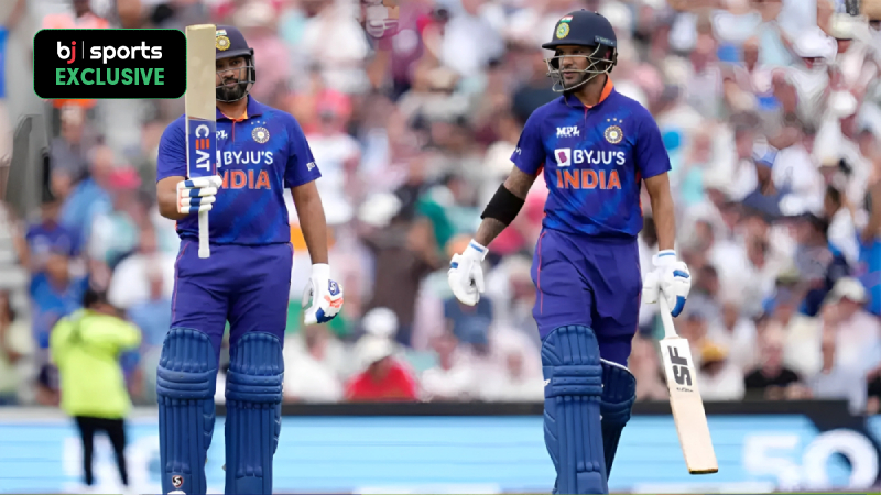 Top 3 highest partnerships between Rohit Sharma and Shikhar Dhawan in ODIs