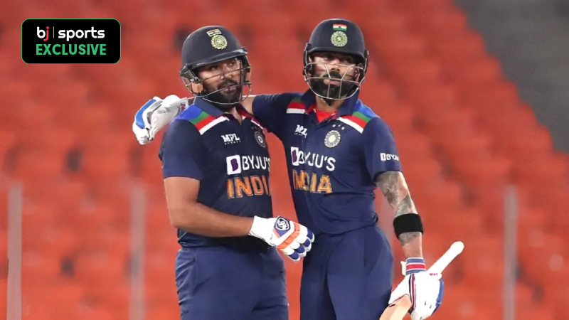 Top 3 highest partnerships between Virat Kohli and Rohit Sharma in ODIs