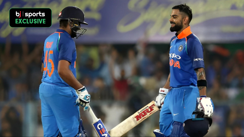 Top 3 highest partnerships between Virat Kohli and Rohit Sharma in ODIs