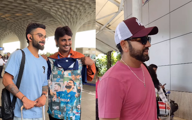 Virat Kohli, Rohit Sharma pose for selfies with fans ahead Asia Cup 2023