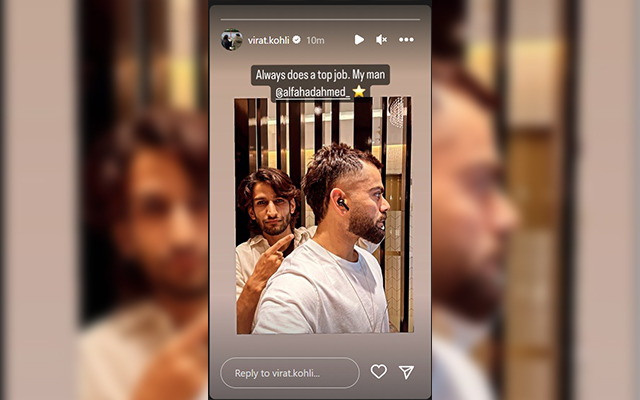 Virat Kohli Watches PAK Vs NZ ODI World Cup 2023 Clash While Getting Haircut  On Birthday Eve – See Viral PIC | India.com