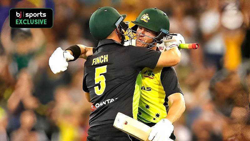 Top 3 highest opening partnerships by Australia in T20I cricket