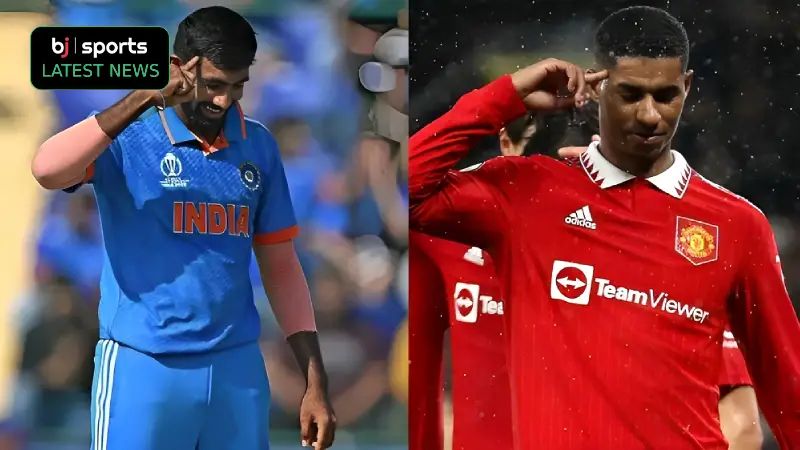 Jasprit Bumrah celebrates like Marcus Rashford following Ibrahim Zadran dismissal