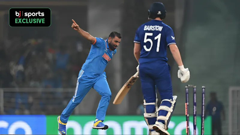 Mohammad Shami's 3 best performances in ODI World Cup history