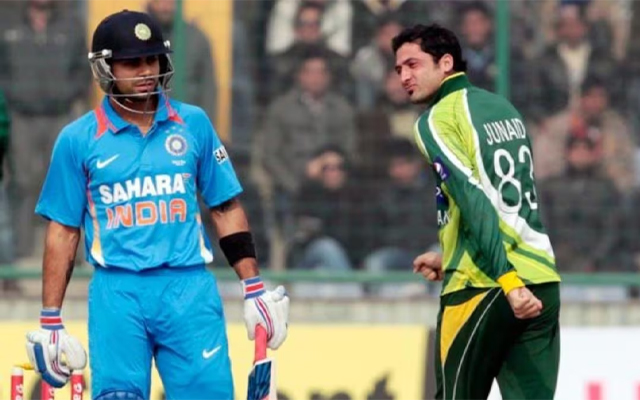 Junaid Khan gave Virat Kohli a sledge during the 2012–13 series