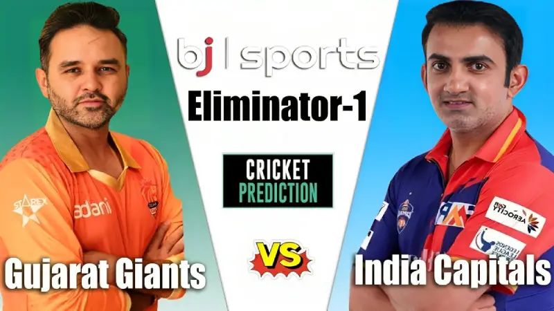 LLC live | Gujarat Giants vs India Capitals Match Prediction | GG vs IC Eliminator 1