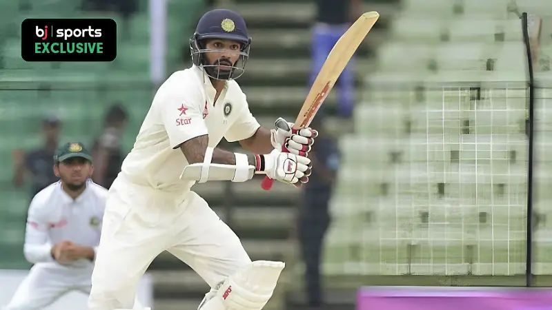 Ranking Shikhar Dhawan's 3 best Test performances