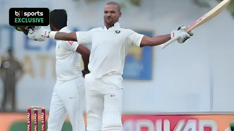 Ranking Shikhar Dhawan's 3 best Test performances