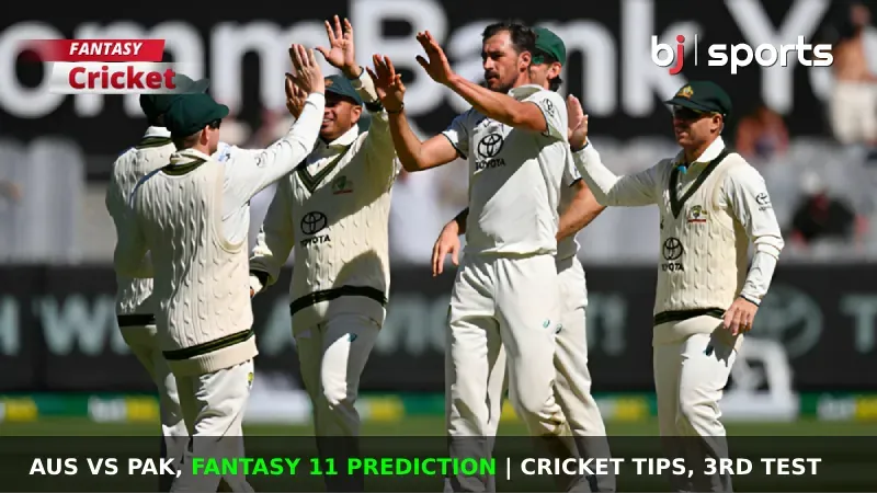 AUS vs PAK Dream11 Prediction 3rd Test, Fantasy Cricket Tips, Predicted Playing XI, Pitch Report & Injury Updates