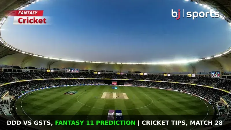 DDD vs GSTS Dream11 Prediction, Fantasy Cricket Tips, Playing XI, Pitch Report & Injury Updates For Match 28 of ICCA Arabian Cricket League 2024