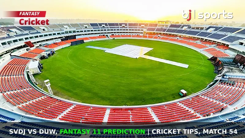 SVDJ vs DUW Dream11 Prediction, Fantasy Cricket Tips, Playing XI, Pitch Report & Injury Updates For Match 54 of The ICCA Arabian T20 League