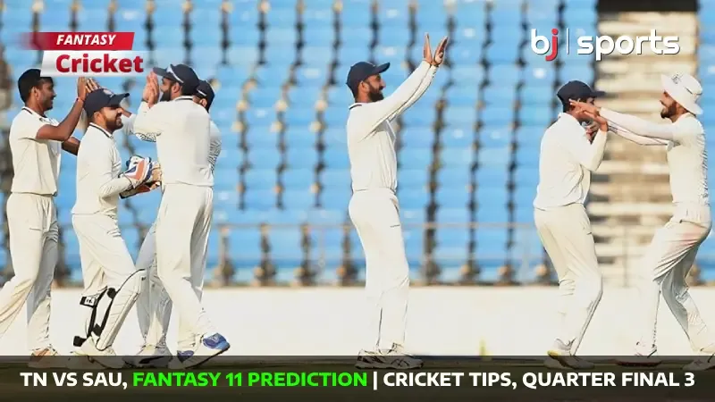 TN vs SAU Dream11 Prediction, Fantasy Cricket Tips, Playing XI, Pitch Report & Injury Updates For Quarter Final 3 of Ranji Trophy 2024