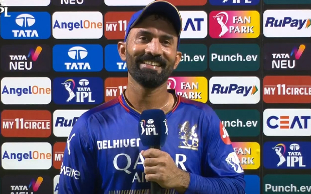 Watch: Dinesh Karthik wins hearts with soul-touching speech following Chinnaswamy thriller, video goes viral