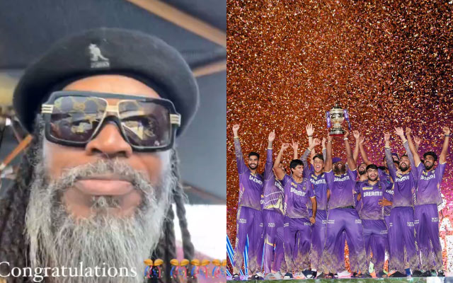 Watch: Elated Chris Gayle celebrates KKR's third IPL win in indomitable style