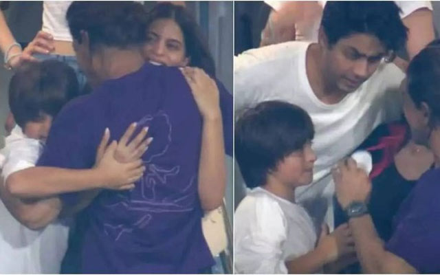Khan family emotional as Shah Rukh hugs AbRam, Suhana in heartfelt video after KKR's title win