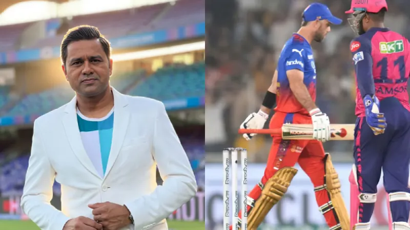 In this post, Aakash Chopra criticizes Glenn Maxwell's performance against RR, pointing out his poor shot selection right after a teammate got out.