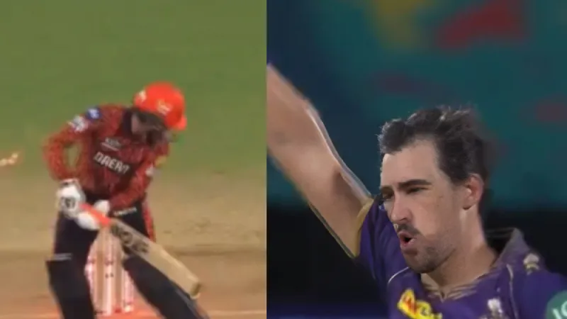 Watch Mitchell Starc gets better of Abhishek Sharma with absolute ripper, netizens call it ball of the tournament