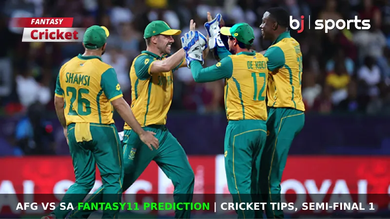 AFG vs SA Dream11 Prediction, T20 WC Fantasy Cricket Tips, Playing XI, Pitch Report & Injury Updates For Semi-Final 1 of T20 World Cup 2024