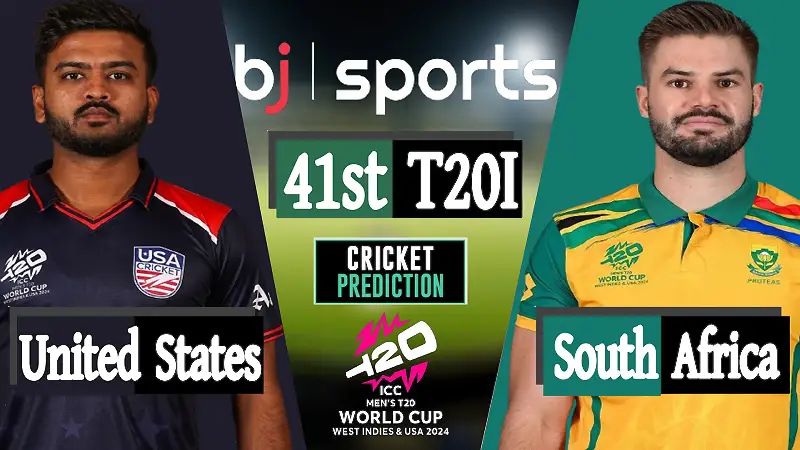 ICC T20 WC 2024 | United States vs South Africa 41st Match Prediction | Who will win today's SA vs USA match?