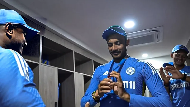 T20 World Cup 2024 Nuwan Seneviratne awards Best Fielder Medal to Axar Patel after India's win over Australia