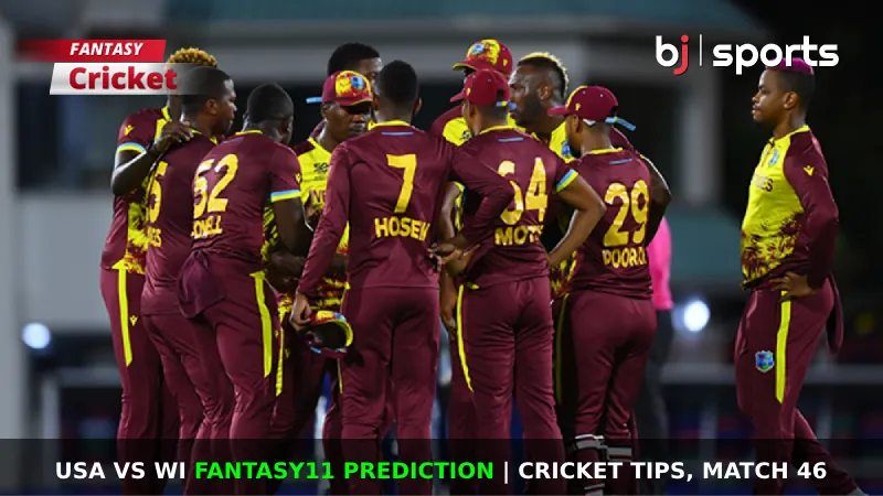 USA vs WI Dream11 Prediction, T20 WC Fantasy Cricket Tips, Playing XI, Pitch Report & Injury Updates For Match 46 of T20 World Cup 2024