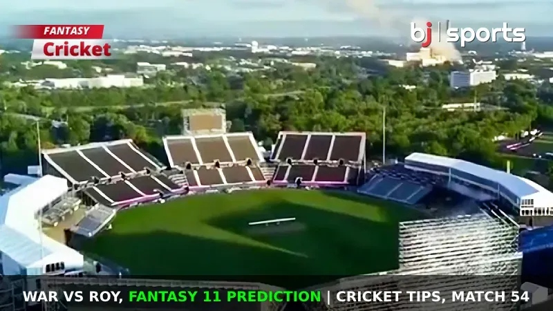 WAR vs ROY Dream11 Prediction, Fantasy Cricket Tips, Playing XI, Pitch Report & Injury Updates For Match 54 of Pondicherry Men's T10