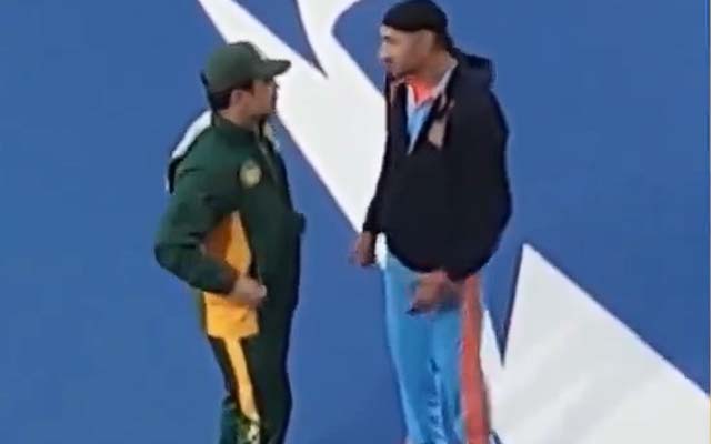 Watch: Harbhajan Singh engages in animated conversation with Kamran Akmal after 'Sikh joke' incident during T20 World Cup 2024