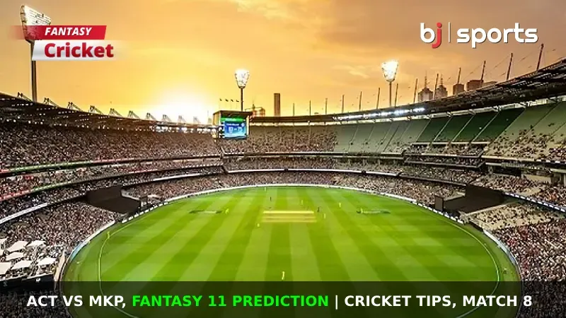 ACT vs MKP Dream11 Prediction, Fantasy Cricket Tips, Playing XI, Pitch Report & Injury Updates For Match 8 of Grand Rumble T10 Championship 2024