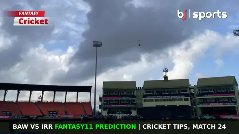 BAW vs IRR Dream11 Prediction, Fantasy Cricket Tips, Playing XI, Pitch Report & Injury Updates For Match 24 of Nature Isle T10 2024