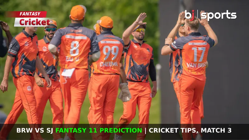 BRW vs SJ Dream11 Prediction, GT20 Fantasy Cricket Tips, Playing XI, Pitch Report & Injury Updates for Match 3