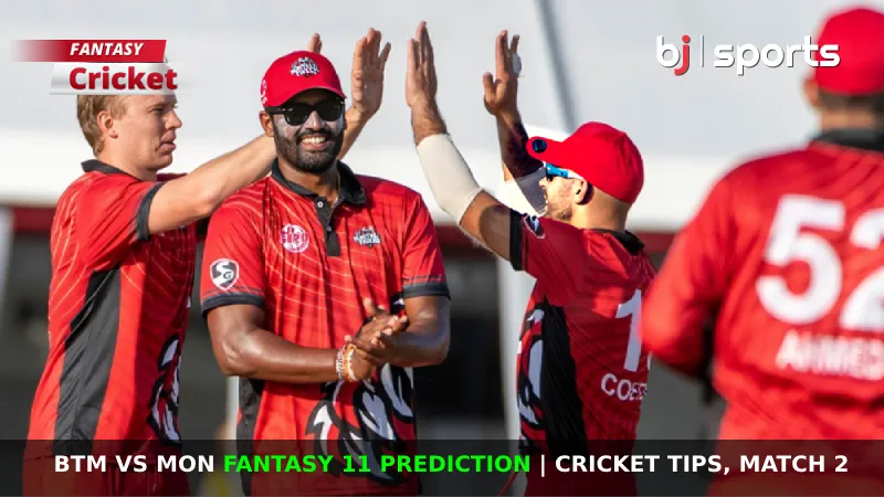 BTM vs MON Dream11 Prediction, GT20 Fantasy Cricket Tips, Playing XI, Pitch Report & Injury Updates for Match 2