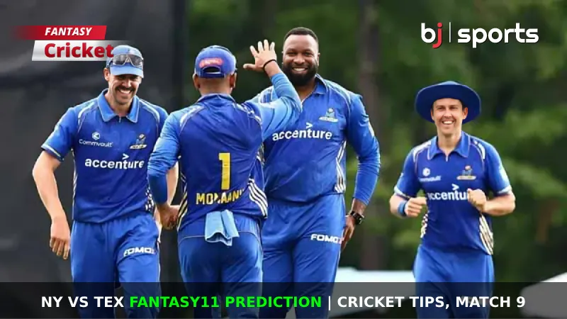 NY vs TEX Dream11 Prediction, MLC Fantasy Cricket Tips, Playing XI, Pitch Report & Injury Updates for Match 9