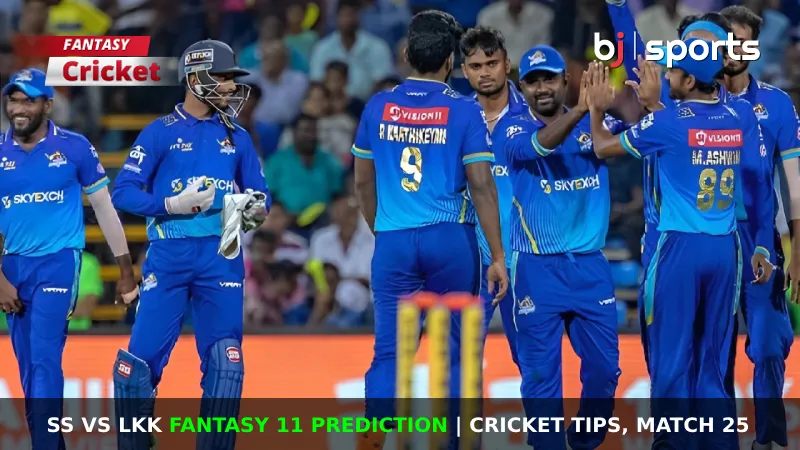 SS vs LKK Dream11 Prediction, TNPL Fantasy Cricket Tips, Playing XI, Pitch Report & Injury Updates for Match 25