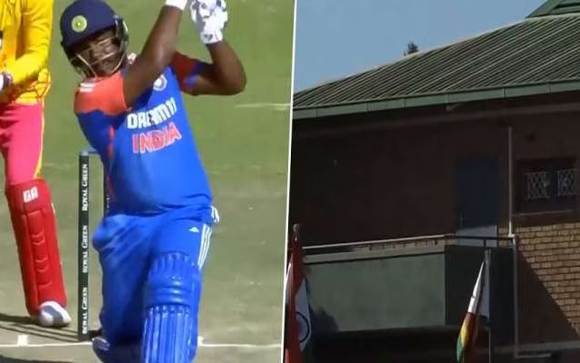 Sanju Samson 110m Six Video: संजू सैमसन ने मारा 110 मीटर का जबरदस्त छक्का, देखें कहां जाकर गिरी गेंद