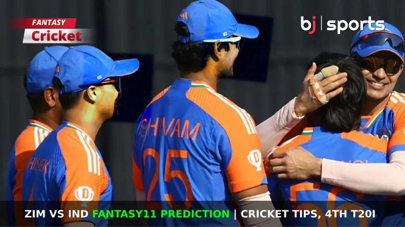 ZIM vs IND Dream11 Prediction, Fantasy Cricket Tips, Playing 11, Pitch Report & Injury Updates For 4th T20I