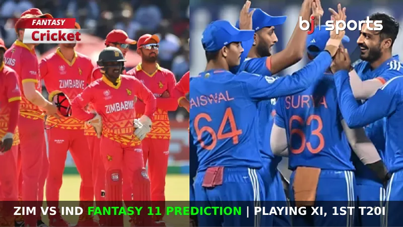 ZIM vs IND Dream11 Prediction, Fantasy Cricket Tips, Playing XI, Pitch Report & Injury Updates For 1st T20I