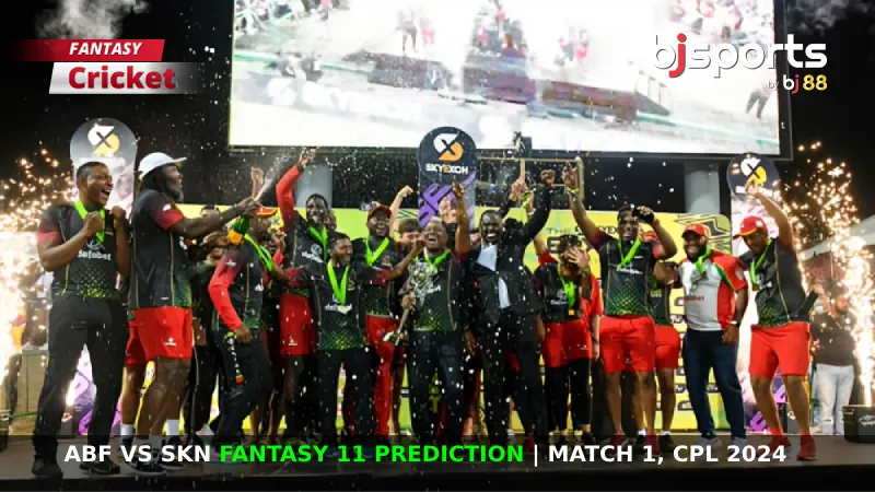 ABF vs SKN Dream11 Prediction, CPL Fantasy Cricket Tips, Playing XI, Pitch Report & Injury Updates For Match 1 of CPL 2024